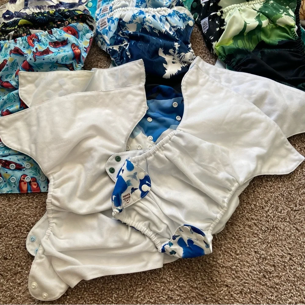 Mama Koala Reusable Cloth Diaper Covers & Inserts Set